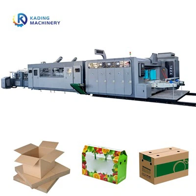 Volle automatische Flexo -Klebemaschine mit SPS -Steuerungssystem